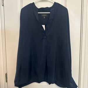 NWT - Banana Republic Crepe Volume Sleeve Blouse